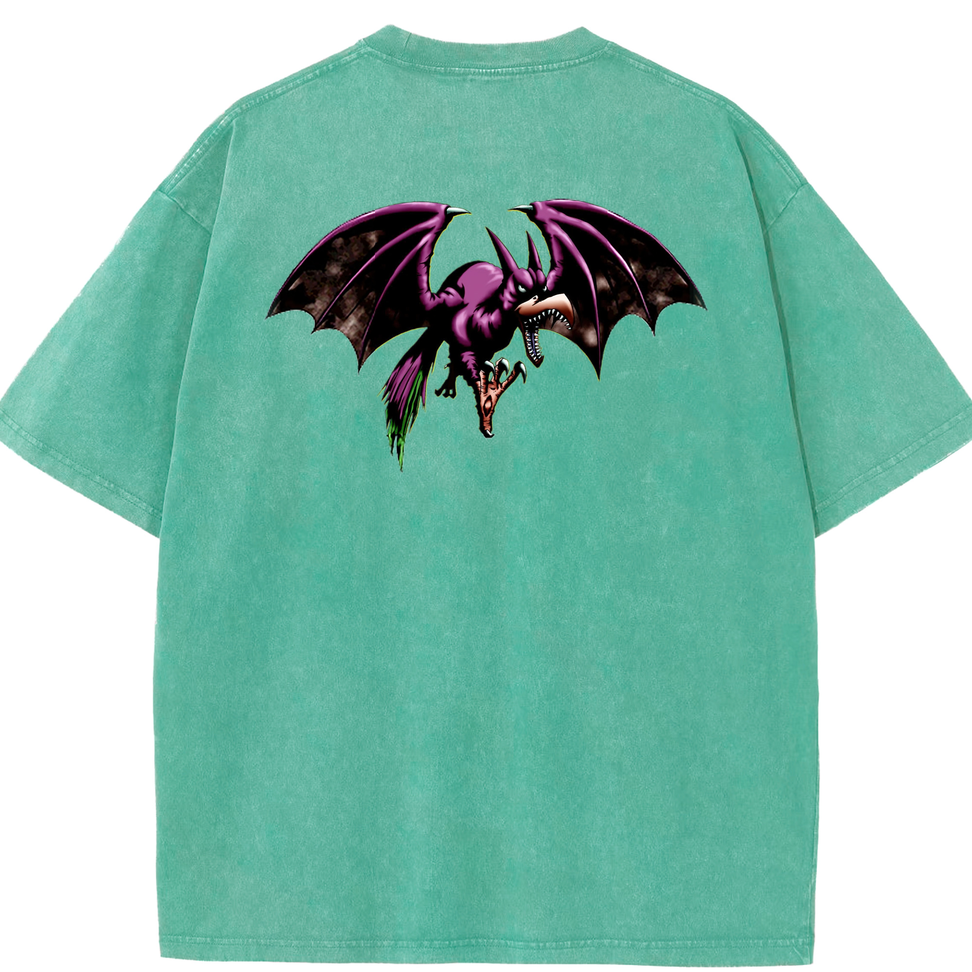 （画像用） 遊☆戯☆王 Yu-Gi-Oh! 綿100% ヴィンテージ風 半袖Tシャツ（背面プリント）
